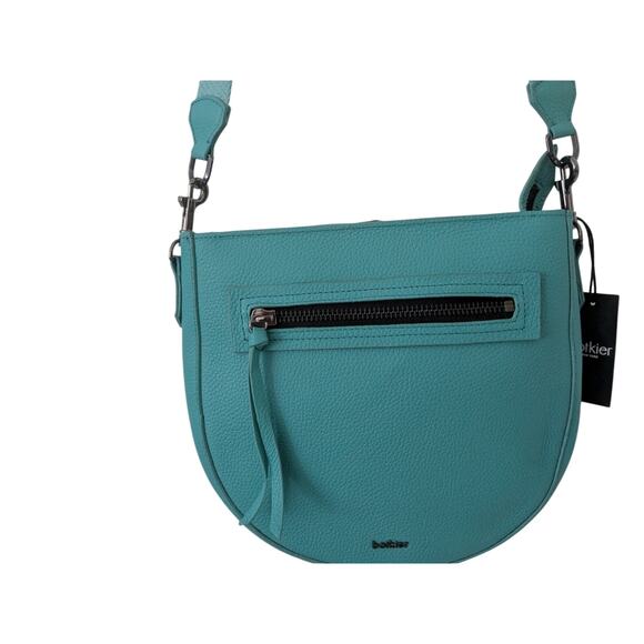 NWT Botkier BEATRICE Genuine Leather Saddle Bag in VERDIGRIS (Rare) $228 MSRP - Picture 2 of 8